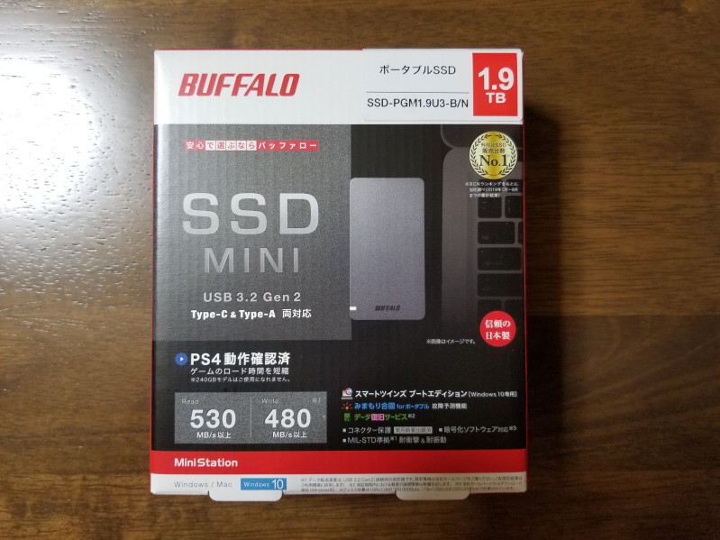 BUFFALO】SSD-PGM1.9U3-W/NPC/タブレット - pure-home.eu